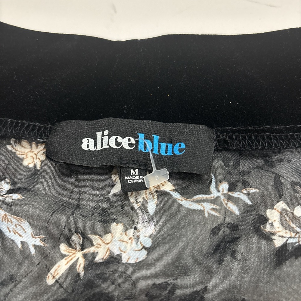 Alice ble Floral Sheer Kimono with Black Trim size M - Picture 4 of 8